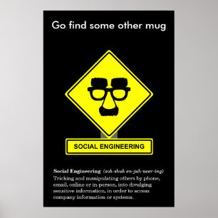 Social Engineering Security Awareness Poster