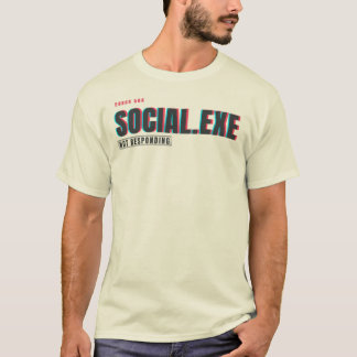 Social.exe Reageert Niet | Glitch Tech Humor Desi T-shirt