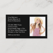 Social Influencer Brand Ambassador Visitekaartjes (Voorkant)