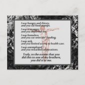 Social Justice Crucifix Briefkaart (Voorkant)