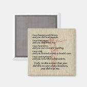 Social Justice Crucifix Magneet (Voorkant / Achterkant)