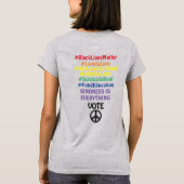 Social Justice T-shirt, Peace T-shirt (Achterkant)