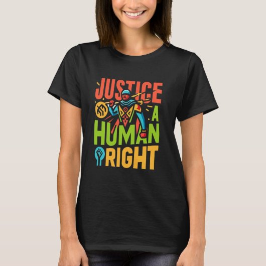 Social Justice Warrior Equality Human Rights Socia T-shirt (Voorkant)