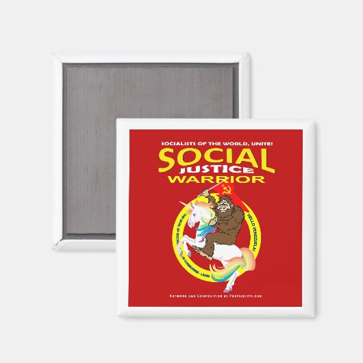Social Justice Warrior Magneet (Voorkant / Achterkant)