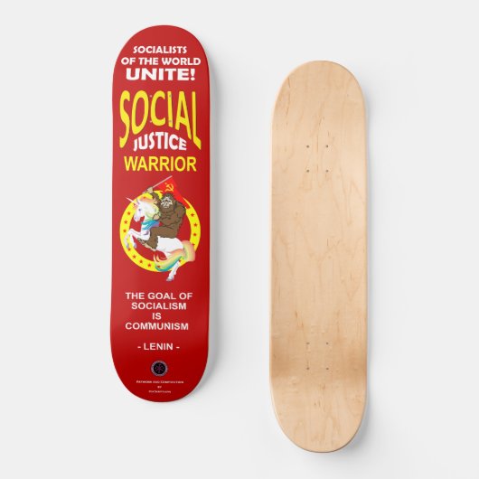Social Justice Warrior Persoonlijk Skateboard (Voorkant)