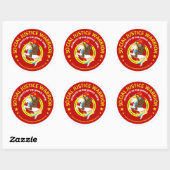 Social Justice Warrior Ronde Sticker (Vel)