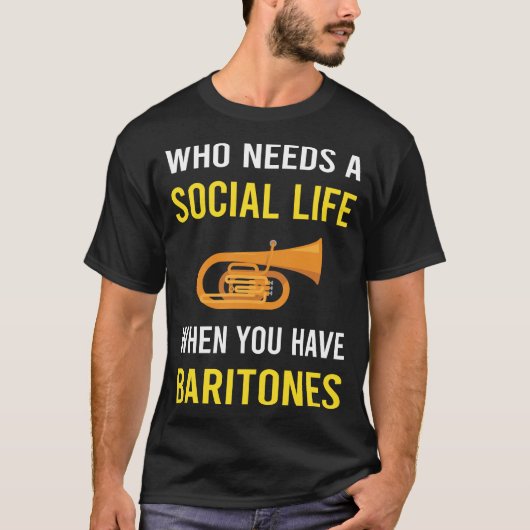 Social Life Baritone T-shirt (Voorkant)