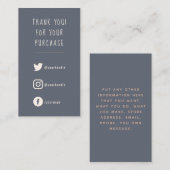 Social Links klantorderwaardering Informatiekaartje (Voorkant / Achterkant)