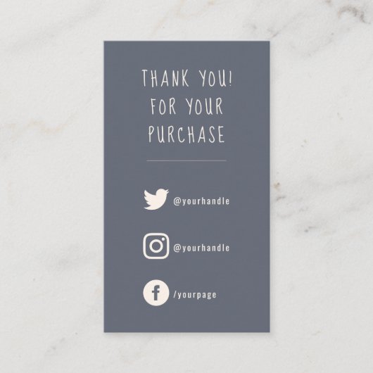 Social Links klantorderwaardering Informatiekaartje (Voorkant)