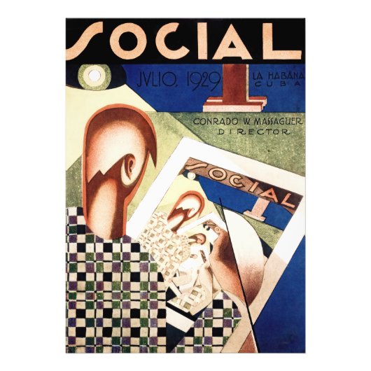 Social magazine cover foto afdruk (Voorkant)