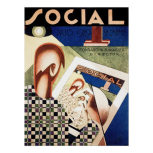 Social magazine cover perfect poster