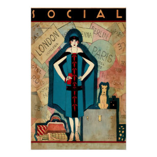Social magazine cover perfect poster