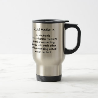 Social Meda Travel Mug Reisbeker