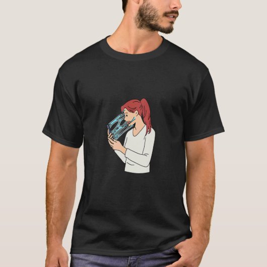 Social Media Anxiety And Digital Detox Design T-shirt (Voorkant)