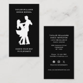Social Media Ballroom dansdocent dansschool Visitekaartje (Voorkant / Achterkant)