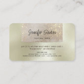 Social Media Business Modern Goud Dank je Visitekaartje (Achterkant)