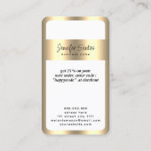 Social Media Business QR Code Logo Bedankt Gold Visitekaartje (Achterkant)