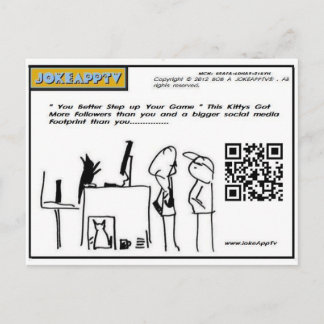 Social Media cartoon briefkaart