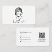 Social Media Connection QR Code Logo Visitekaartje (Voorkant / Achterkant)