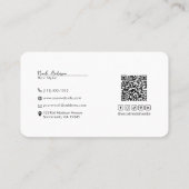 Social Media Connection QR Code Logo Visitekaartje (Achterkant)
