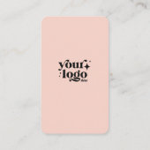 Social Media Custom Logo QR Code Peach Bold Bold Visitekaartje (Achterkant)