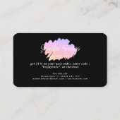 Social Media Custom QR Code Logo Bedankt Zwart Visitekaartje (Achterkant)