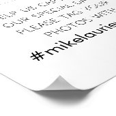 Social Media Custom Wedding Hashtag Poster (Hoek)