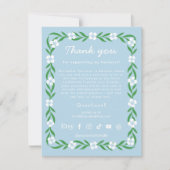 Social Media Dank aan klanten Kaart (Voorkant)