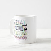 Social media doden Inspirerend quote van Romance Koffiemok (Voorkant links)
