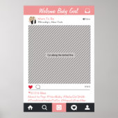 Social Media Feest Frame Foto Booth Prop Poster (Voorkant)