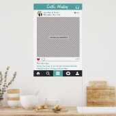 Social Media Feest Frame Foto Booth Prop Poster (Keuken)