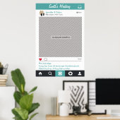Social Media Feest Frame Foto Booth Prop Poster (Thuiskantoor)