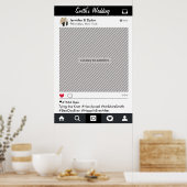 Social Media Feest Frame Foto Booth Prop Poster (Keuken)