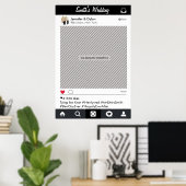 Social Media Feest Frame Foto Booth Prop Poster (Thuiskantoor)