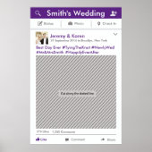 Social Media Feest Frame Foto Booth Requisiet Poster (Voorkant)