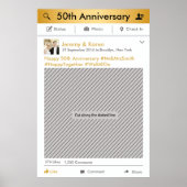 Social Media Feest Frame Foto Booth Requisiet Poster (Voorkant)