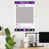 Social Media-feestframe Fotocabine Prop Poster (Thuiskantoor)