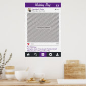 Social Media-feestlijst fotohokje prop poster (Keuken)