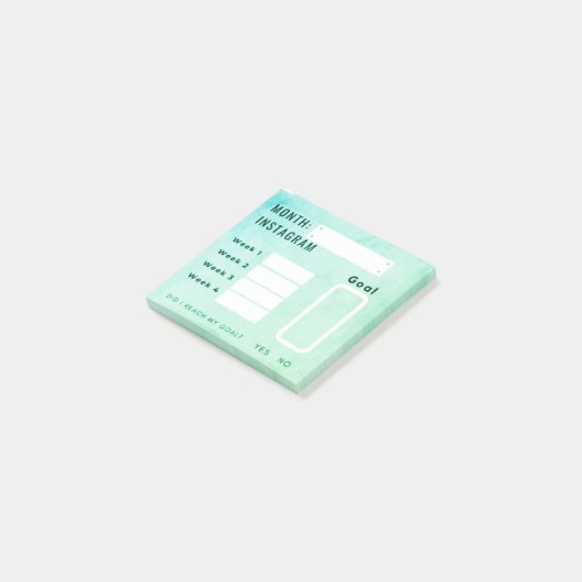 Social Media Followers Tracker Post-It® Notes (Schuin)