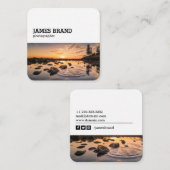 Social Media Fotograaf Vierkante Visitekaartje (Voorkant / Achterkant)