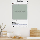 Social Media Frame Bruiloft Feest Prop Foto Booth Poster (Keuken)