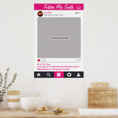 Social Media Frame Feest Foto Prop Poster (Keuken)