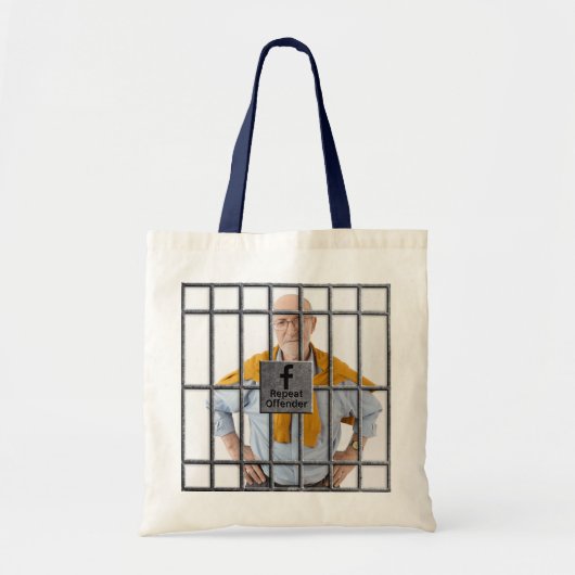 Social Media Gevangenis Foto Tote Bag (Voorkant)