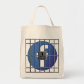 Social Media gevangenis Tote Bag (Voorkant)