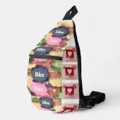 Social Media Icon Bag – Moderne digitale vibes Sling Bag (Rechterhoek)
