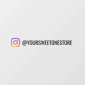 Social Media Icon & Your Instagram Name  Raamsticker (Vel)