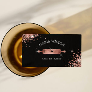 Social Media Iconen banketbakker Rolling Pin Visitekaartje