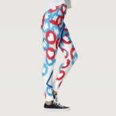 Social Media iconen Leggings - Like & Heart Patter (Rechts)