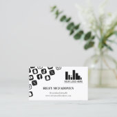 Social Media Iconen Logo Influencer Podcaster Visitekaartje (Staand voorkant)