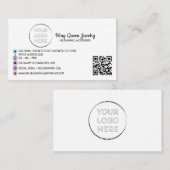 Social Media Icons Script Generieke QR-code Visitekaartje (Voorkant / Achterkant)